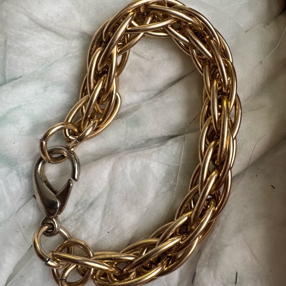 Vintage Elegant Gold Chain Bracelet